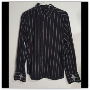 Fender custom shop by Da Vinci embroidered design with raw edges size small